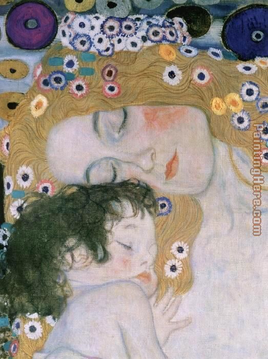 Three Ages of Woman - Mother and Child (detail III) painting - Gustav Klimt Three Ages of Woman - Mother and Child (detail III) art painting